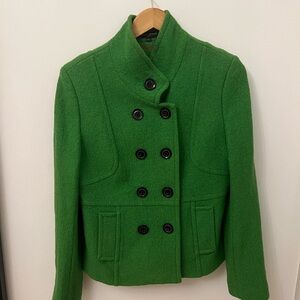 Mario Serrani Vibrant Green Pea Coat